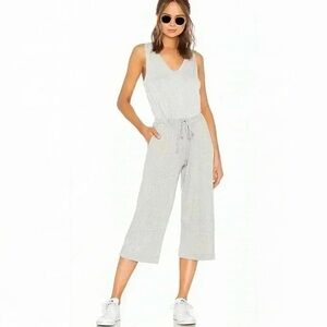 Beyond Yoga Farrah Scoop-Neck Sleeveless Wide-Leg Cropped Jumpsuit Size S